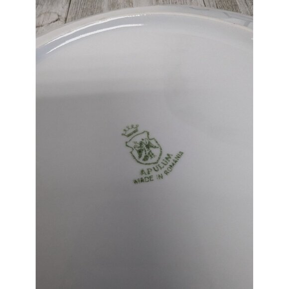 Apulum Romania Holly & Berries Dinner Plates Set of 2 - Picture 5 of 7